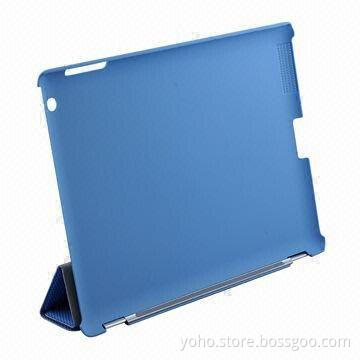 Ultra-thin PC Case with Smart Covers for New iPad, Available in Blue Color, Sleep and Wake Function